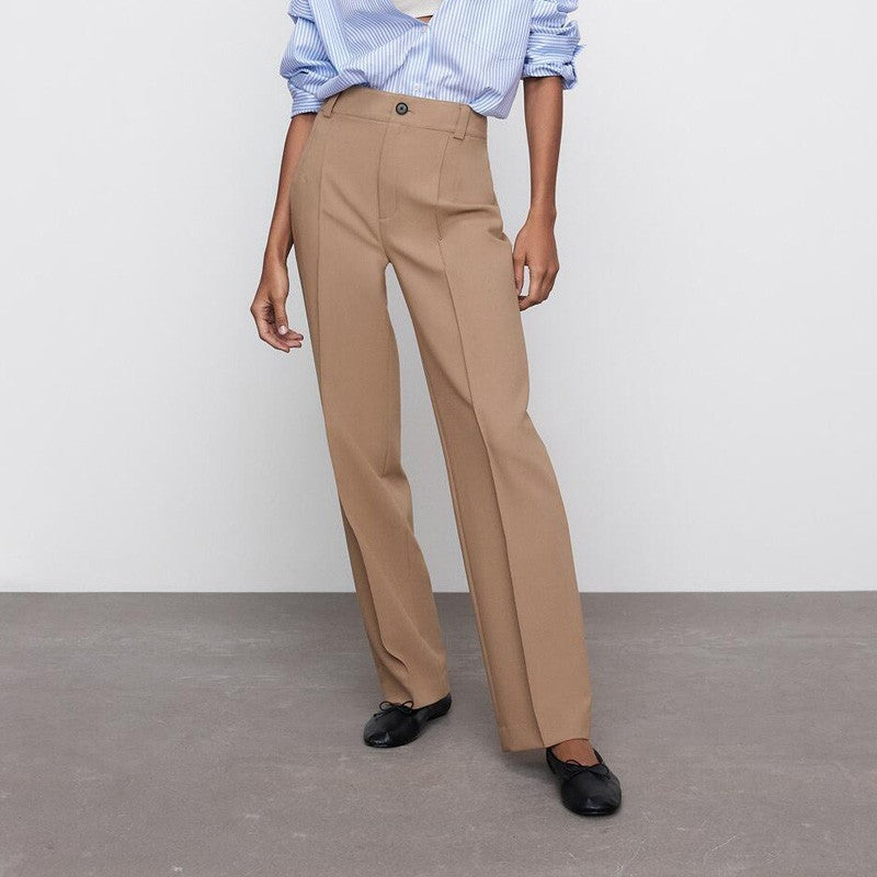 Sophisticated Straight Leg Trousers