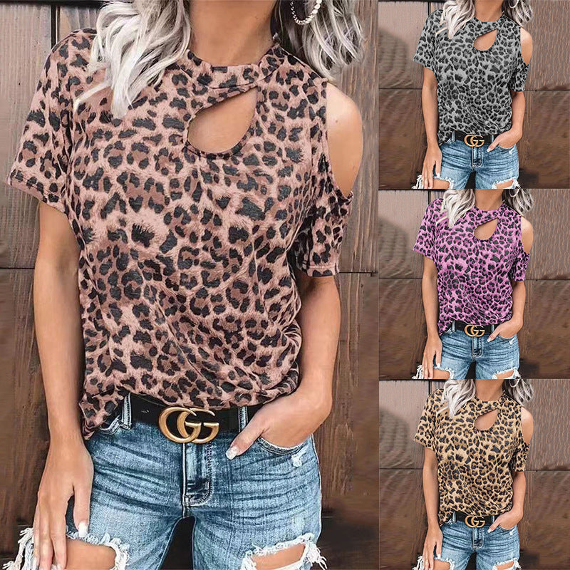 Strapless Leopard Print Shirt range view