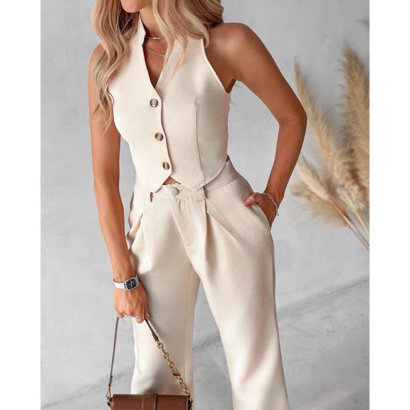 Stunning Waistcoat & Trouser Suit front side view