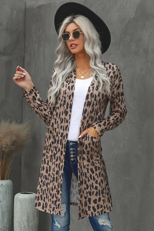 Beautiful White Leopard Print Coat