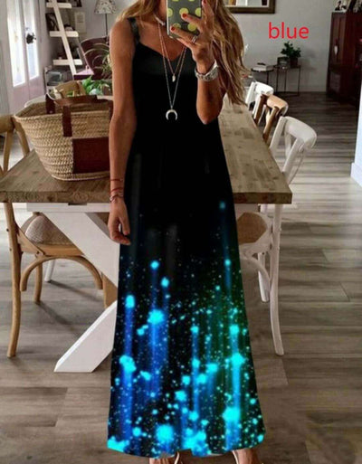 Stunning Star Galaxy Dress Black