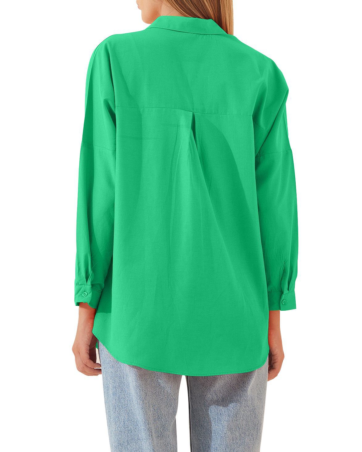 Bright & Beautiful Shirt Jacket Green rear view