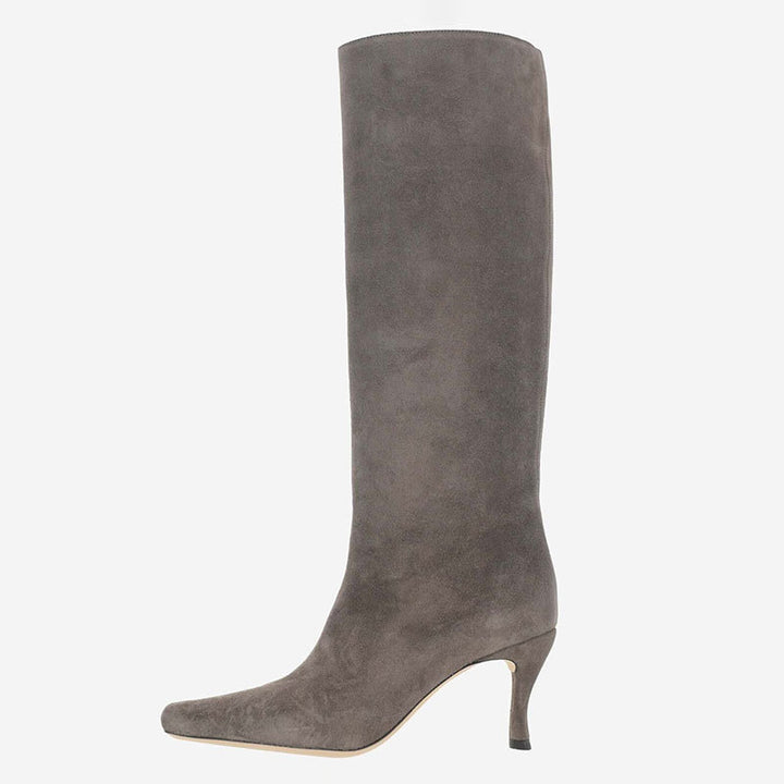 Chic Party Boots Grey left side view