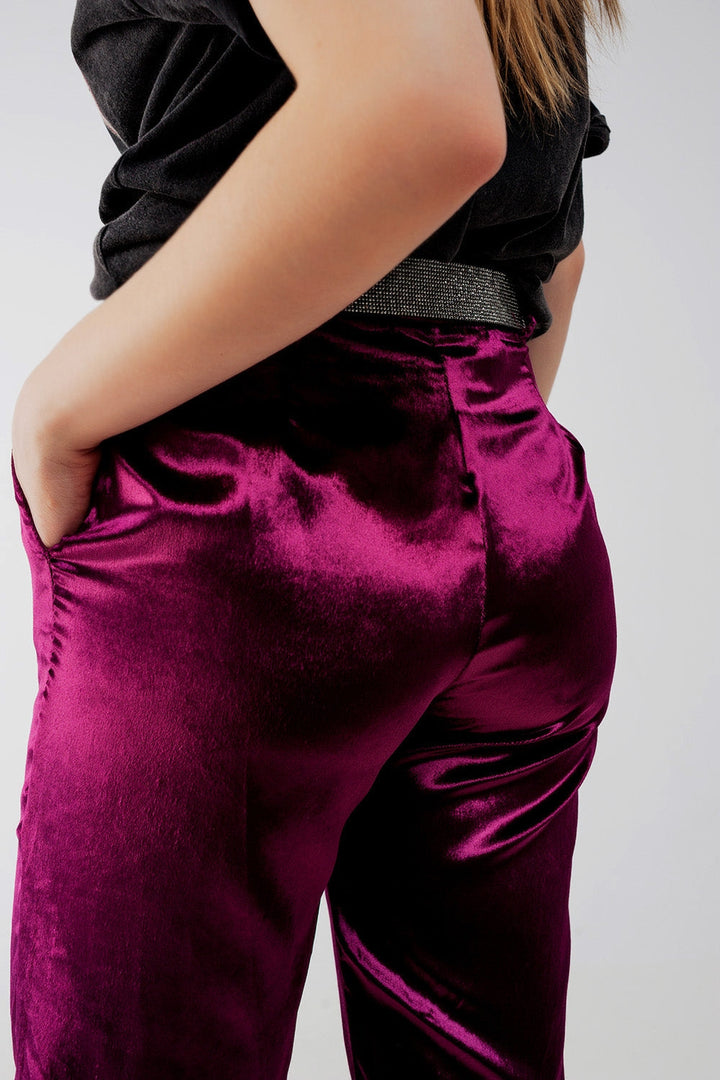 Stunning Purple Velvet Pants