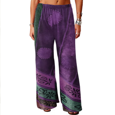 Vintage Loose Fit Retro Pants Purple